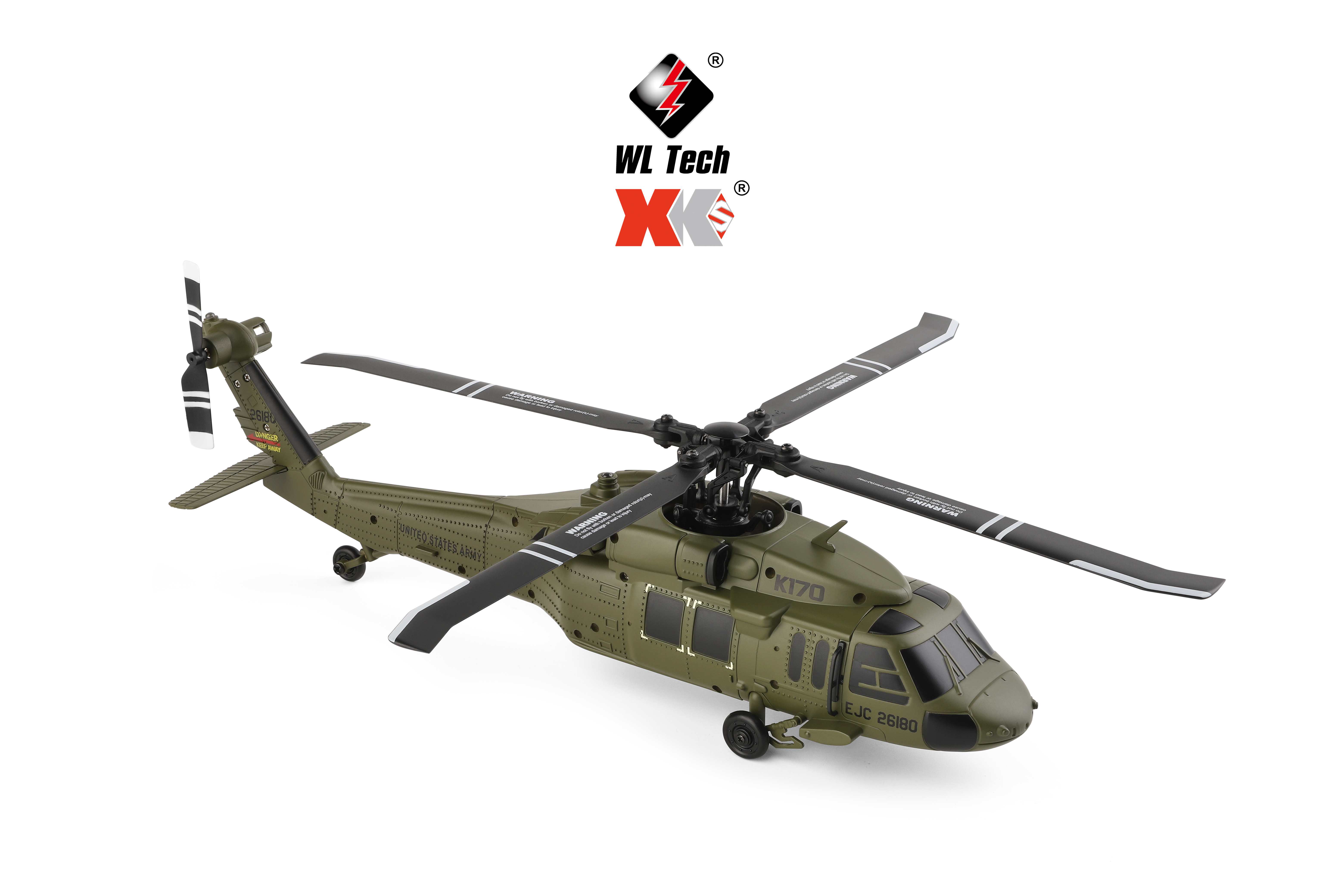 新品到着Wltoys K170 RTF UH-60L 2.4G 4CH 6軸ジャイロ