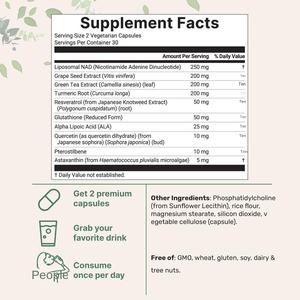 Gomitas de Creatina Liposomal NAD+ Transfronterizas, Polvo Blanco con 99% de Pureza, Grado Alimenticio, Servicio OEM/ODM para la Salud de Personas Mayores y de Mediana Edad - Product Image 2