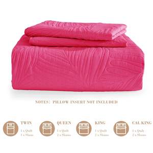 Queen Tamaño completo Patrón de hoja Rosa Colchas de microfibra suave Coverlets Edredones Juego de fundas de <span class=keywords><strong>cama</strong></span> para todas las estaciones - Product Image 6