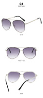Petites lunettes de soleil carrées d'été Lunettes de soleil à monture miroir en métal polygonal pour hommes et femmes Mode UV400 Lunettes de soleil Lunettes de soleil