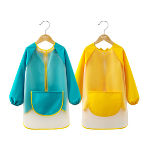 Trẻ Em Tốt Nhất Không Thấm Nước Sơn Bib Trẻ Em Của Dầu-Proof Trẻ Em Tạp Dề Tay Trẻ Em Của Nghệ Thuật Tạp Dề - Product Image 2