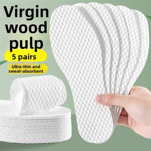 Solette monouso <span class=keywords><strong>in</strong></span> pasta di <span class=keywords><strong>legno</strong></span> da donna antiodore traspirante antiodore antiscivolo sottile a piedi nudi - Product Image 6