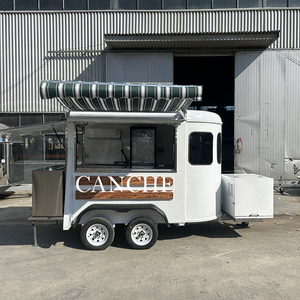 Cuisine mobile de rue sur mesure Pizza Concession Bar Food Trailer Restaurant Fast Food Chariot Kiosque BBQ Food Truck - Product Image 1