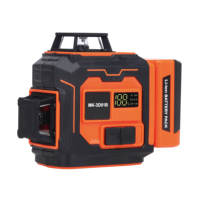 Kit de niveau laser auto-nivelant MK 12 lignes, étanche, haute précision, outil de construction, lignes stables pour la construction, le carrelage et la rénovation