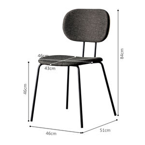 Modern Luxury Restaurant Dinner Stacking Velvet Fabric or <b>Leather</b> <b>Dining</b> <b>Chairs</b> With Metal Legs - Product Image 5