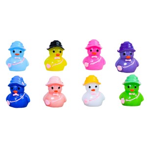 Figura de Pato de Resina, Miniatura 3D con Forma de Animal de Dibujos Animados, Decoración para el Hogar, Llavero, Colgante, Adorno de Escritorio, Resina Plástica - Product Image 1