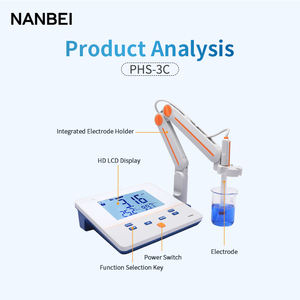 NANBEI PH300F प्रयोगशाला जल उपचार benchtop पीएच तापमान मीटर - Product Image 5