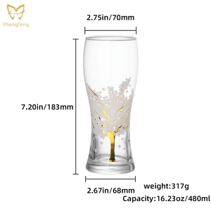 16oz Color Changing <strong>Beer</strong> Glass Thickened Pint Mug Cold Activated Creative Wheat Craft <strong>Beer</strong> Glass for Bar Party <strong>Gift</strong> - Product Image 2