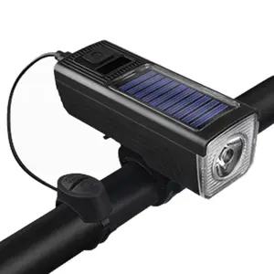 太阳能C型可充电电动自行车前灯前灯带喇叭扬声器自行车前灯