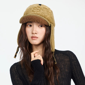 Gorro de Invierno Licheng con Orejeras, Mezcla de Lana, Jacquard, Borde de Felpa, para Unisex, para Actividades al Aire Libre - Product Image 1