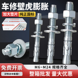Boulon d'expansion M6x40 en acier au carbone zingué avec rondelles et écrous pour la réparation automobile et l'utilisation dans les ascenseurs - Product Image 2