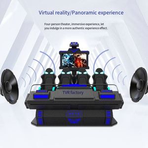 Nouvelle Console de Jeu Simulateur de Navire Sombre en Réalité Virtuelle 9D à 4 Sièges, Cinéma 3D 4D 9D, Arcade Intérieure Métallique à 4 Sièges pour Écoles - Product Image 4