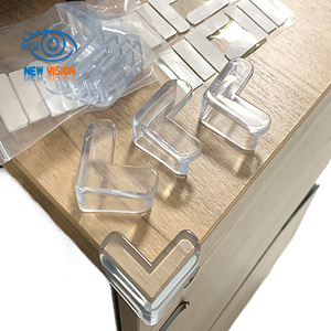 Adesivo morbido PVC trasparente Anti-collisione protezioni di plastica bordo angolo di protezione protettore per neonati - Product Image 3