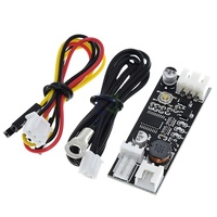 Contrôleur de vitesse de ventilateur PWM DC 12V 0.8A à 2-3 fils avec contrôle de température pour châssis d'ordinateur, ventilateur de refroidissement PC/CPU, alarme STK IC
