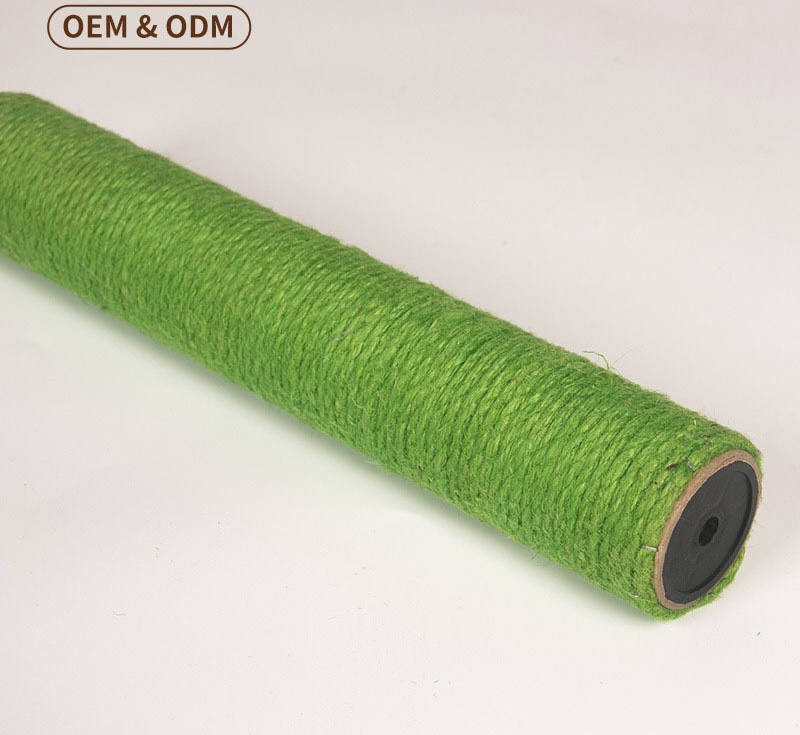 Pilier de jute vert clair