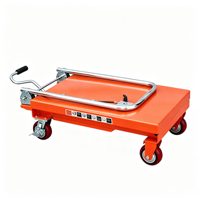 Chariot élévateur hydraulique pliable à ciseaux simple 500 kg 0,9 m Plateforme 815x500 mm pour transport en entrepôt et optimisation de l'espace transpalette