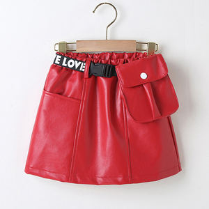 <span class=keywords><strong>Jupe</strong></span> en <span class=keywords><strong>cuir</strong></span> pour bébé fille de 2 à 7 ans, <span class=keywords><strong>jupe</strong></span> courte moulante en PU avec sac à main M3245 - Product Image 6