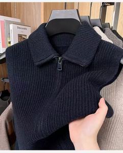 <span class=keywords><strong>Gilet</strong></span> sans manches <span class=keywords><strong>en</strong></span> <span class=keywords><strong>laine</strong></span> gris décontracté pour <span class=keywords><strong>homme</strong></span> avec fermeture éclair Doux et chaud <span class=keywords><strong>Laine</strong></span> standard - Product Image 4