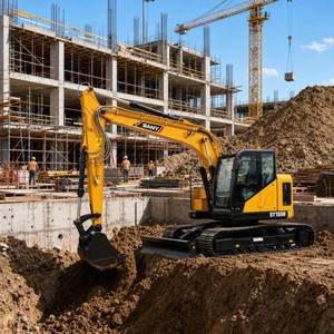 Excavatrice <span class=keywords><strong>multifonction</strong></span> SANY SY155U 16T avec godet de 0,6 m³ + lame de bouteur, moteur diesel Common Rail 84 kW, machine utilitaire de construction - Product Image 1