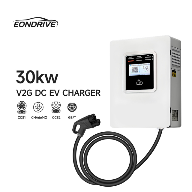 Eondrive 20KW 30KW V2G DC Fast Bidirectional EV Charger CCS2 Charging Station New
