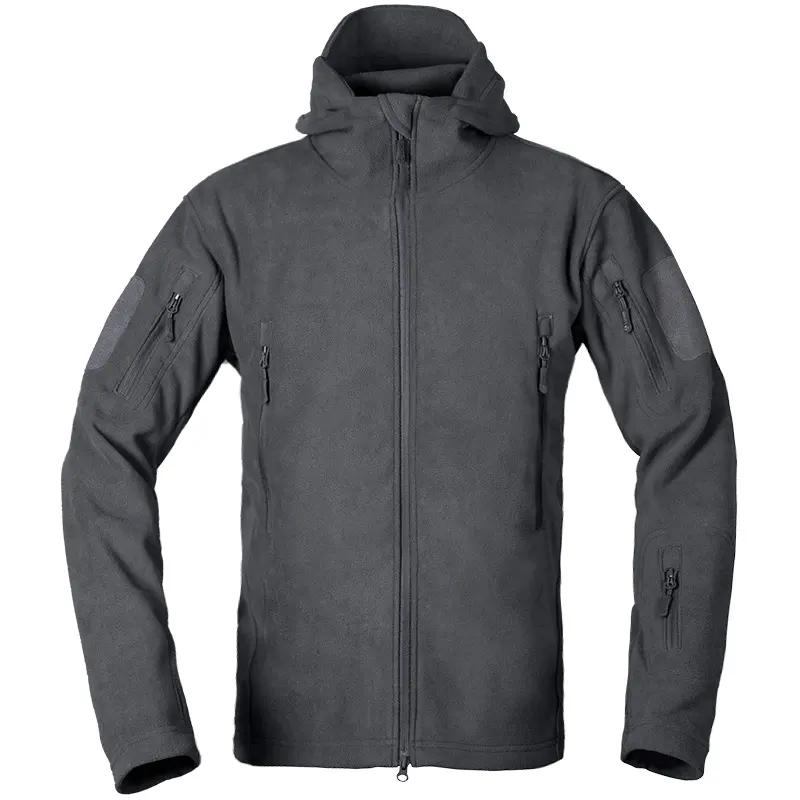 TAD outdoor cattura in pile da uomo giacca antivento caldo giacca sottile più di velluto ispessimento fodera giacca con cappuccio