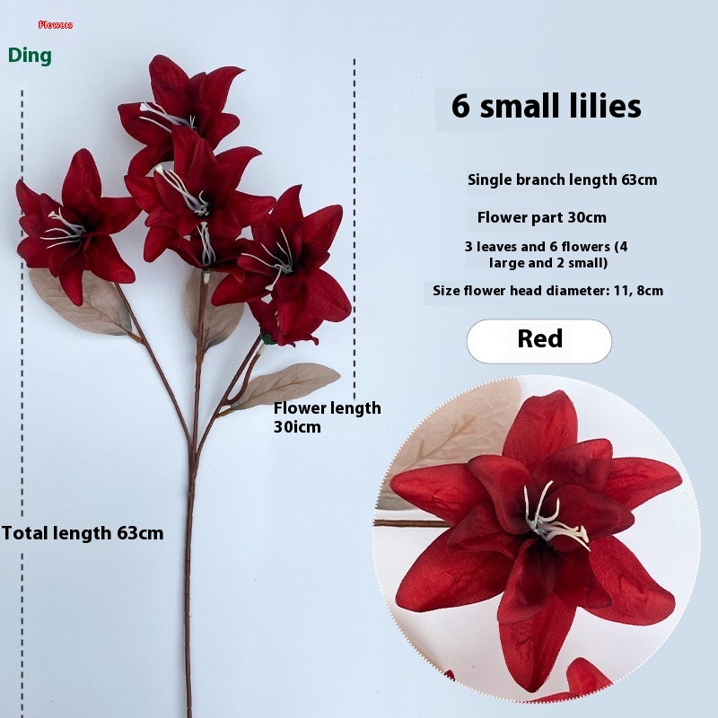 Direct-Selling Wholesale Beautiful Burgundy Silk Artificial Flowers Retro Wedding Gardening Decoration for Mother's Day