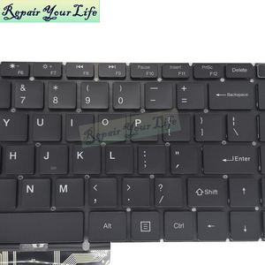 Teclado retroiluminado en inglés de EE. UU. para portátil Chuwi LarkBook X 14 CWI534 XK-HS333 MB30019003, nuevo, negro - Product Image 3
