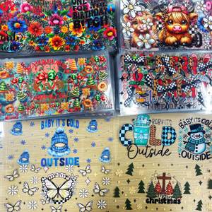 Prix de gros Uv Impresora logo décalcomanies Uv tasse Wrap transferts Uv impression autocollant pour tasses - Product Image 1