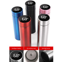 Botol air minum Stainless Steel, botol air Gym 500ML dengan fitur termos tahan lama tidak dapat dikonsumsi