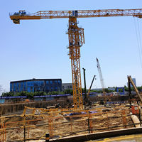 Grúa Torre DAHAN QTZ500-8530 de 25/32 Toneladas, Equipo de Construcción de Techo Plano, Momento de Elevación Nominal de 500t.m, Longitud del Brazo de 30m-85m, Motor