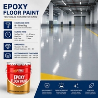 Revêtement de sol époxy YUHONG, échantillon gratuit, peinture de sol pour garage, entrepôt, béton, bicomposant, résistante, flexible, durable, anti-poussière