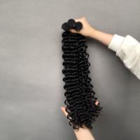 Pure Remy Hair Bundles Deep Wave Color negro natural Super Double Drawn Quality
