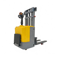Gerbeur manuel basse hauteur Worui, compact, avec batterie au plomb-acide, pneus en polyuréthane, longueur de la fourche 1100 mm, déplaceur latéral électrique