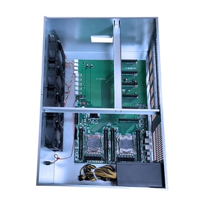 X99 6Plus Motherboard V2.0 mendukung Dual E5 <span class=keywords><strong>CPU</strong></span> DDR4 ECC REG RAM LGA 2011 65mm spasi 6 GPU Aleo papan utama Motherboard X99 - Product Image 2