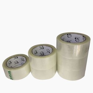 Rollos de Cinta Adhesiva Antiestática Transparente Bopp de 48 mm x 100 m, Adhesivo de Goma de una Cara, Activado por Agua y Adhesivo Termofusible para Sellado de Cajas - Product Image 2