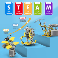 755 Uds STEM eléctrico DIY Robot juegos de bloques de construcción Unisex niños educativo plástico ciencia caja de juguete electrónico 8 modelos