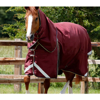 Couverture de cheval de luxe OEM en tissu Oxford 600D respirant avec rembourrage en coton, tissu Ripstop et quincaillerie en acier inoxydable