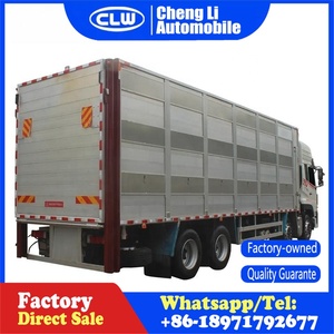 Nouveau véhicule de transport de bétail et de volaille <span class=keywords><strong>8x4</strong></span>, diesel, <span class=keywords><strong>camion</strong></span> de transport de porcs, conduite à gauche, 4x2, roues motrices, fourgon, réservoir de cargaison, Chine - Product Image 4