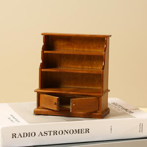 1:12 alta calidad Mini casa de muñecas muebles OB11 estudio sala de estar decoración librería gabinete de almacenamiento estante escena en miniatura accesorio - Product Image 2