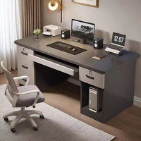 Bureau d'étude moderne pour étudiant avec tiroir verrouillable, bureau d'ordinateur simple pour chambre à coucher