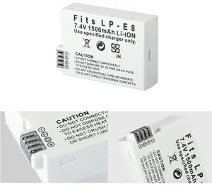 Hohe Qualität 7.4V 1500mAh 1pc Kamera Akku Li-Ion LP-E8 LPE8 Akkus für Canon EOS 550DRebel T2i 600D - Product Image 6