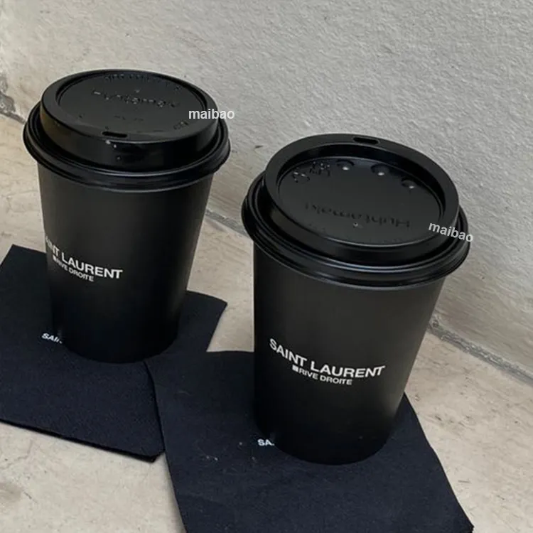 Custom Milieuvriendelijk Wegwerp Dubbele Muur Warmte Geïsoleerde Koffie Drinken Verpakking 4Oz 6 7 8 12 Oz 32Oz hot Paper Cup Met Deksels