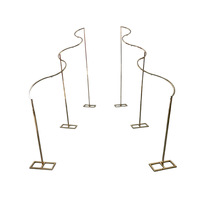 Support de rideau en tissu en forme de S en fer forgé pour mariage, idéal pour les décors de scène et la décoration extérieure