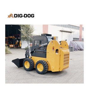 DIG-DOG Mini Skid Steer <span class=keywords><strong>Loader</strong></span> <span class=keywords><strong>1000kg</strong></span> roda kecil selip <span class=keywords><strong>Loader</strong></span> dengan ember 0,5 CBM - Product Image 4