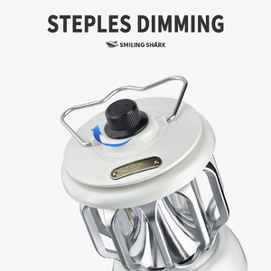 Linterna de Camping Smiling Shark, LED Recargable, de Aluminio, para Exteriores, con Alimentación USB - Product Image 2