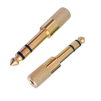 6.35mm Erkek - 3.5mm Dişi Stereo Kulaklık Adaptörü Yardımcı Kablolar için Ses Jakı Adaptörü
