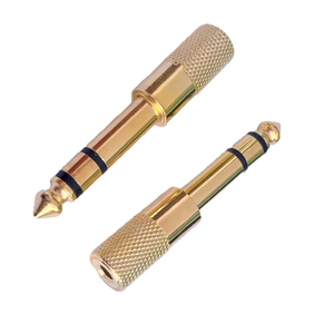 Adattatore per cuffie stereo da 6,35 mm maschio a 3,5 mm femmina, adattatore <span class=keywords><strong>jack</strong></span> audio per cavi ausiliari - Product Image 2