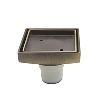 Siphon de sol de salle de bain en laiton chromé moderne de haute qualité avec nettoyage et installation faciles