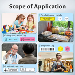 AiYin D11 ポータブル白黒ミニワイヤレスプリンター 203dpi 感熱紙ロール ラベル・ステッカー用 Bluetooth接続 - Product Image 4