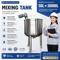 Mélangeur homogénéisateur en acier inoxydable Ace 100L pour produits chimiques, cire, déodorant, baume à lèvres – Équipement de chauffage et de mélange
